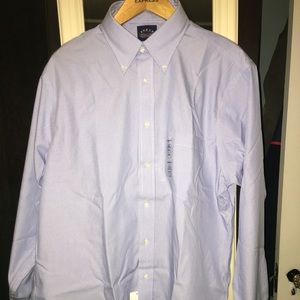 Men’s NWT dress shirt, blue and white striped